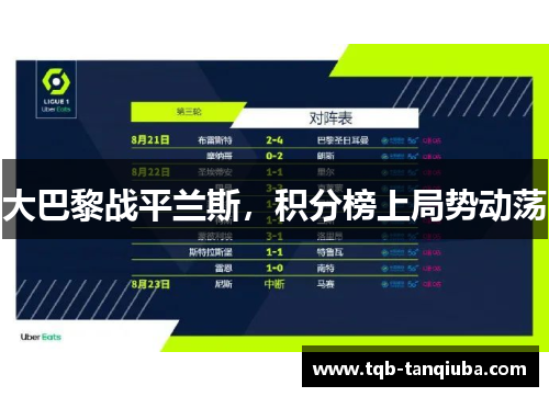 大巴黎战平兰斯，积分榜上局势动荡